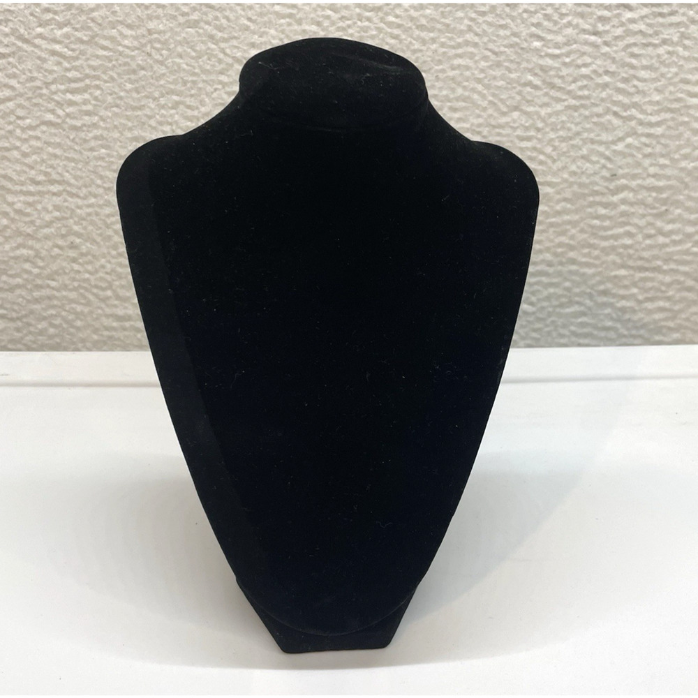 Darice Jewelry Necklace Stand Black Velvet 3D Organizer Storage Display 9" New